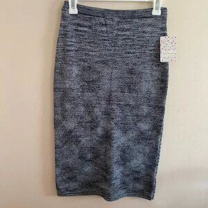 Free People Grey Midi Skirt